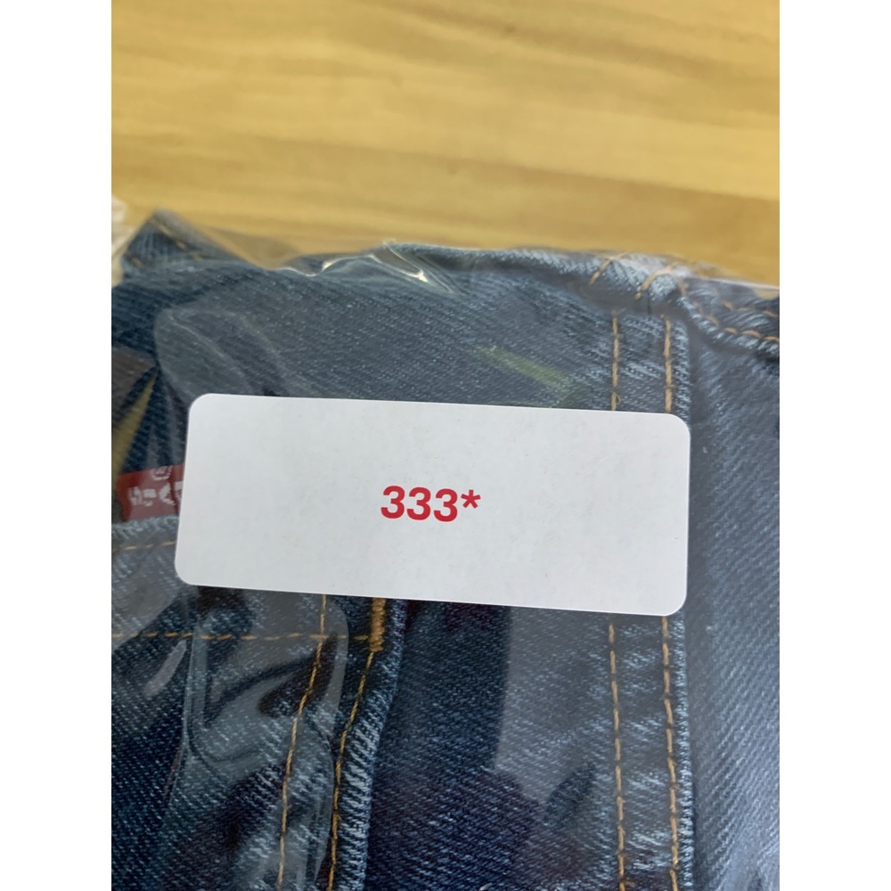 Levis 505 Jeans Mens 32x32 Blue Straight Leg Medium Wash Denim Pants - Picture 10 of 10